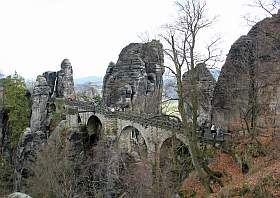 Basteibrücke Ausflugsziel Wahrzeichen Sächsische Schweiz