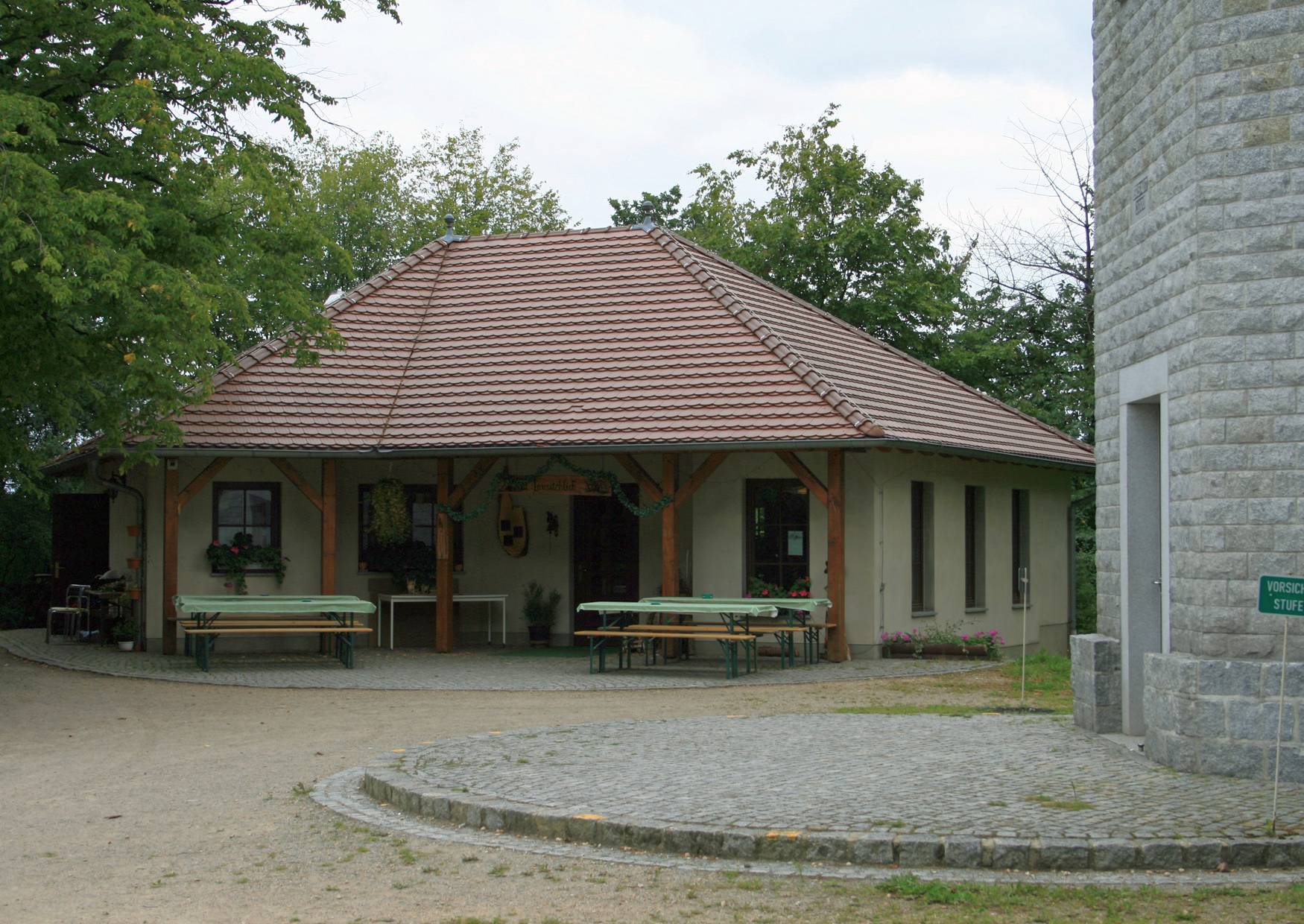 Baude Lausitzblick die Gaststätte auf dem Monumentberg