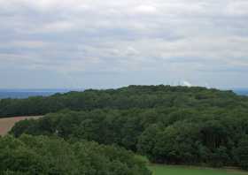 Monumentberg der Blick vom Aussichtsturm auf  die Hohe Dubrau