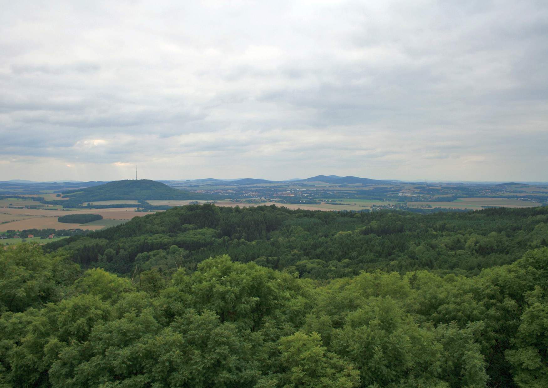 Der weite Blick über das Lausitzer Bergland