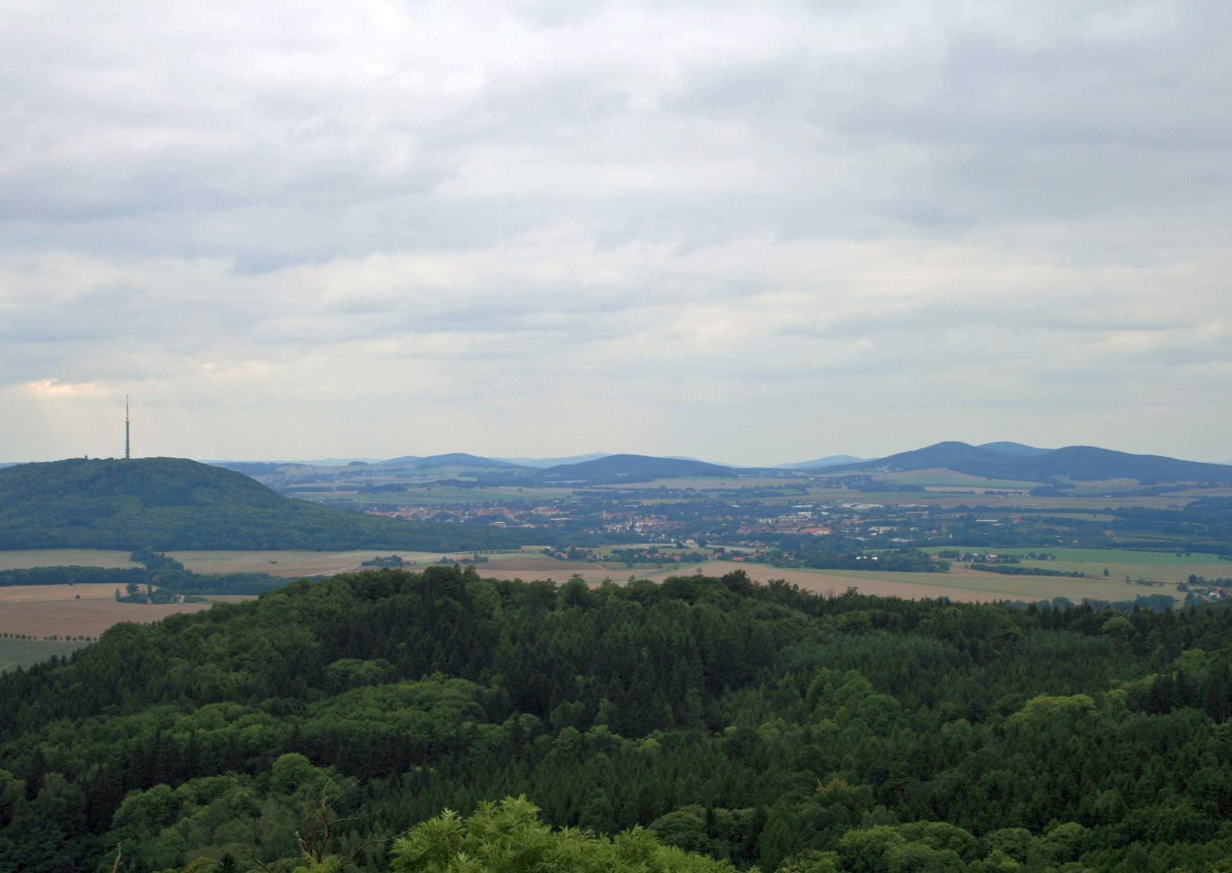 Rotstein der Blick auf Löbau