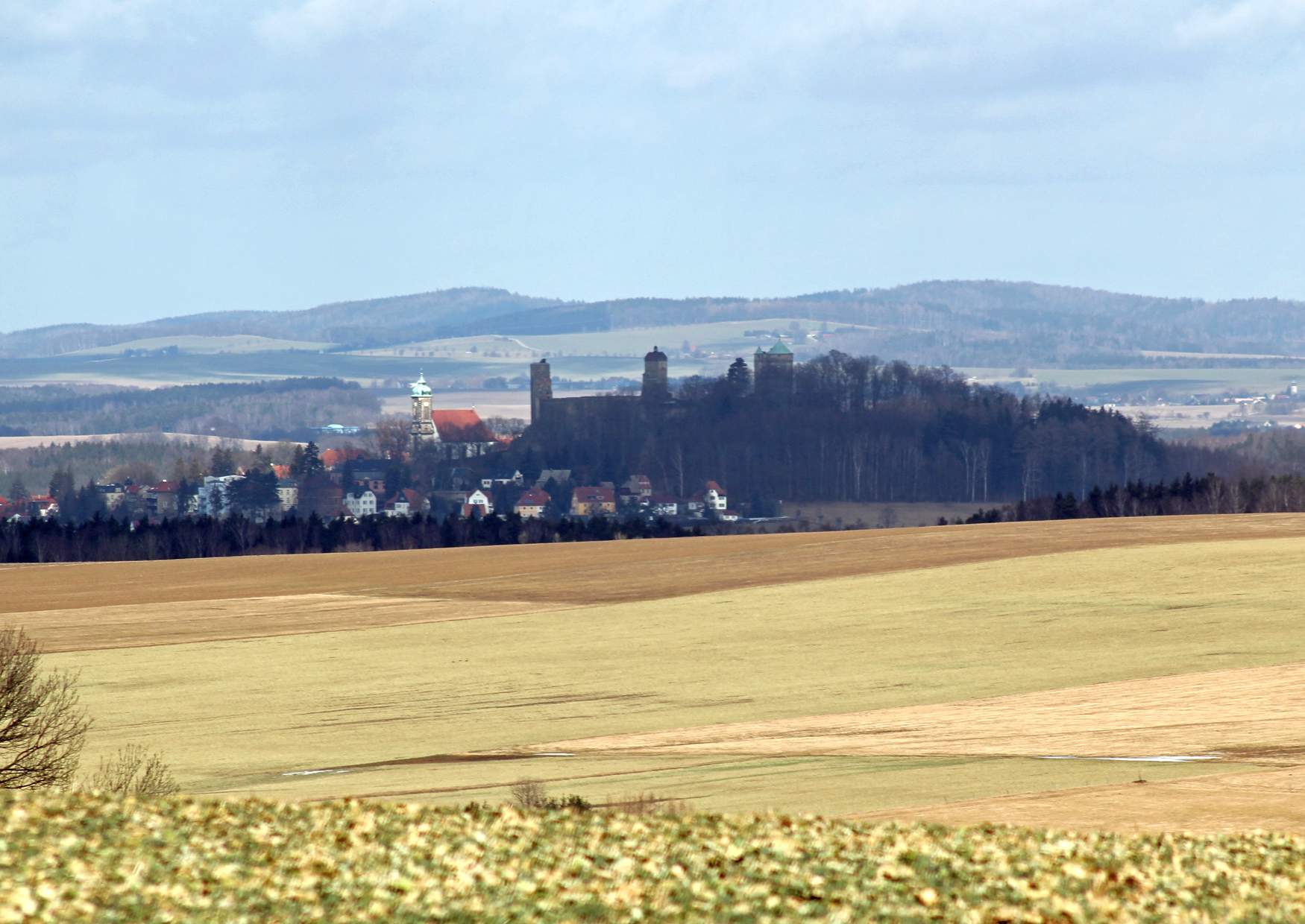 Burg Stolpen vom Hohburkersdorfer Rundblick