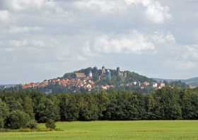 Burg Stolpen aus Richtung Wilschdorf