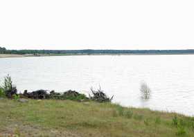 Der Bäralder See bei Boxberg im Jahr 2009, der See