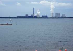 Der Bäralder See bei Boxberg im Jahr 2009, Seeblick