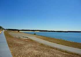 Der Bäralder See bei Boxberg im Jahr 2010, Boxberger Strand