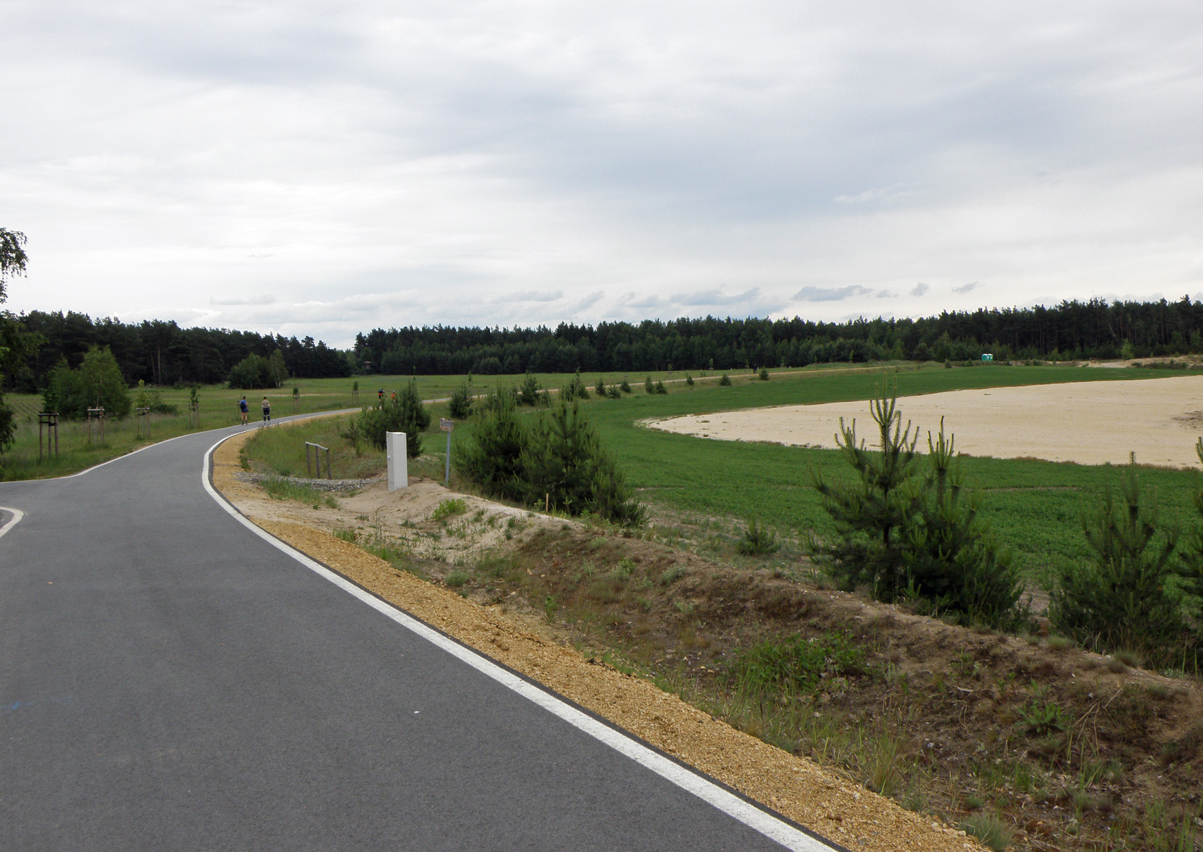 Der Bäralder See bei Boxberg im Jahr 2009, Inlineskaten