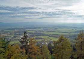 Aussicht vom Turm auf dem Kapellenberg nach Süden