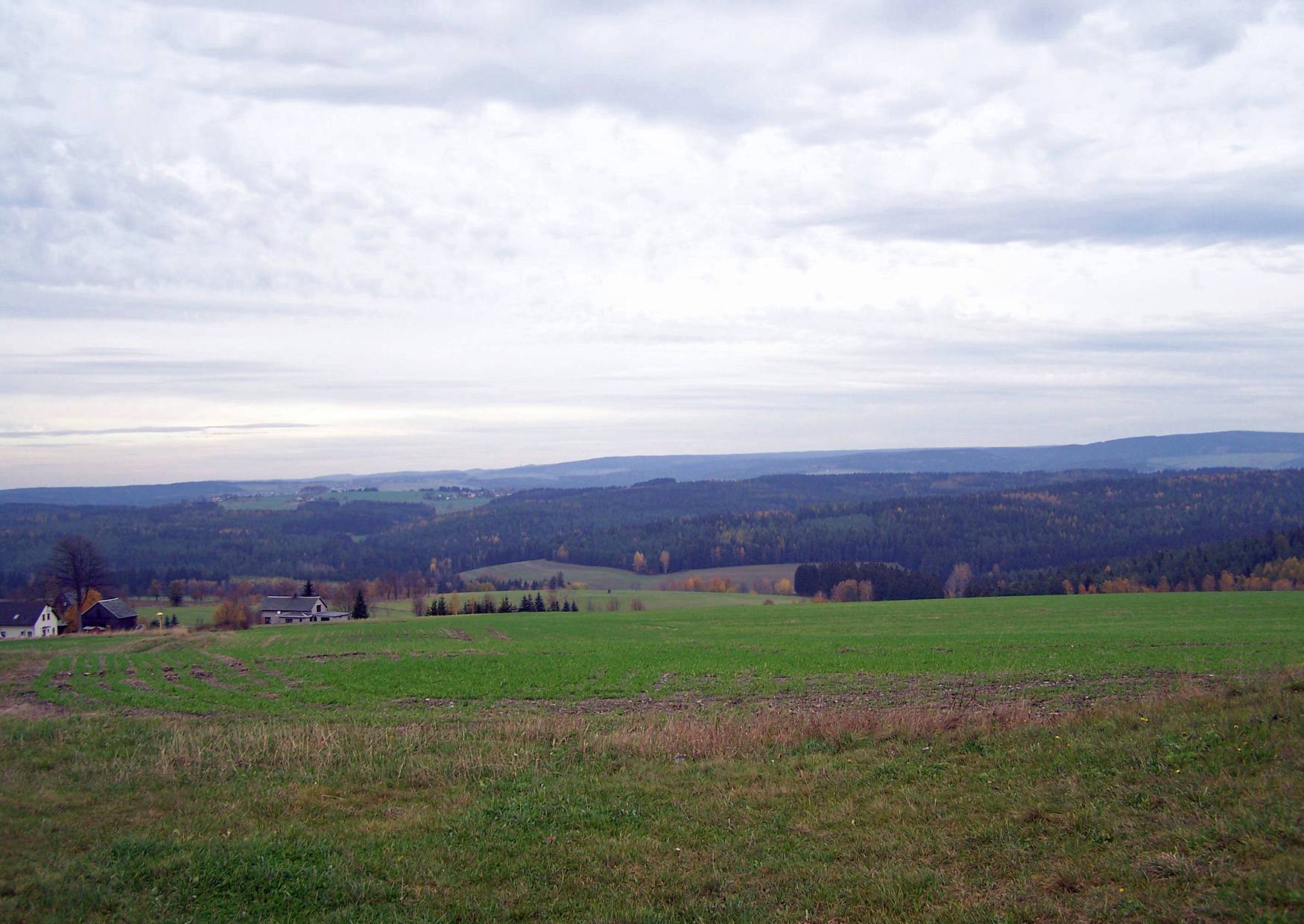 Der Blick vom Wirtsberg Landwüst in Richtung Norden