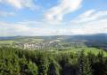 Der Bärenstein im oberen Erzgebirge, der Blick vom Aussichtsturm