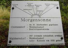 Der Scheibenberg bei der Bergstadt Scheibenberg - Informationstafel am Aussichtspunkt