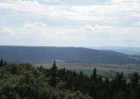 Der Scheibenberg bei der Bergstadt Scheibenberg - Pumpspeicherwerk Markersbach