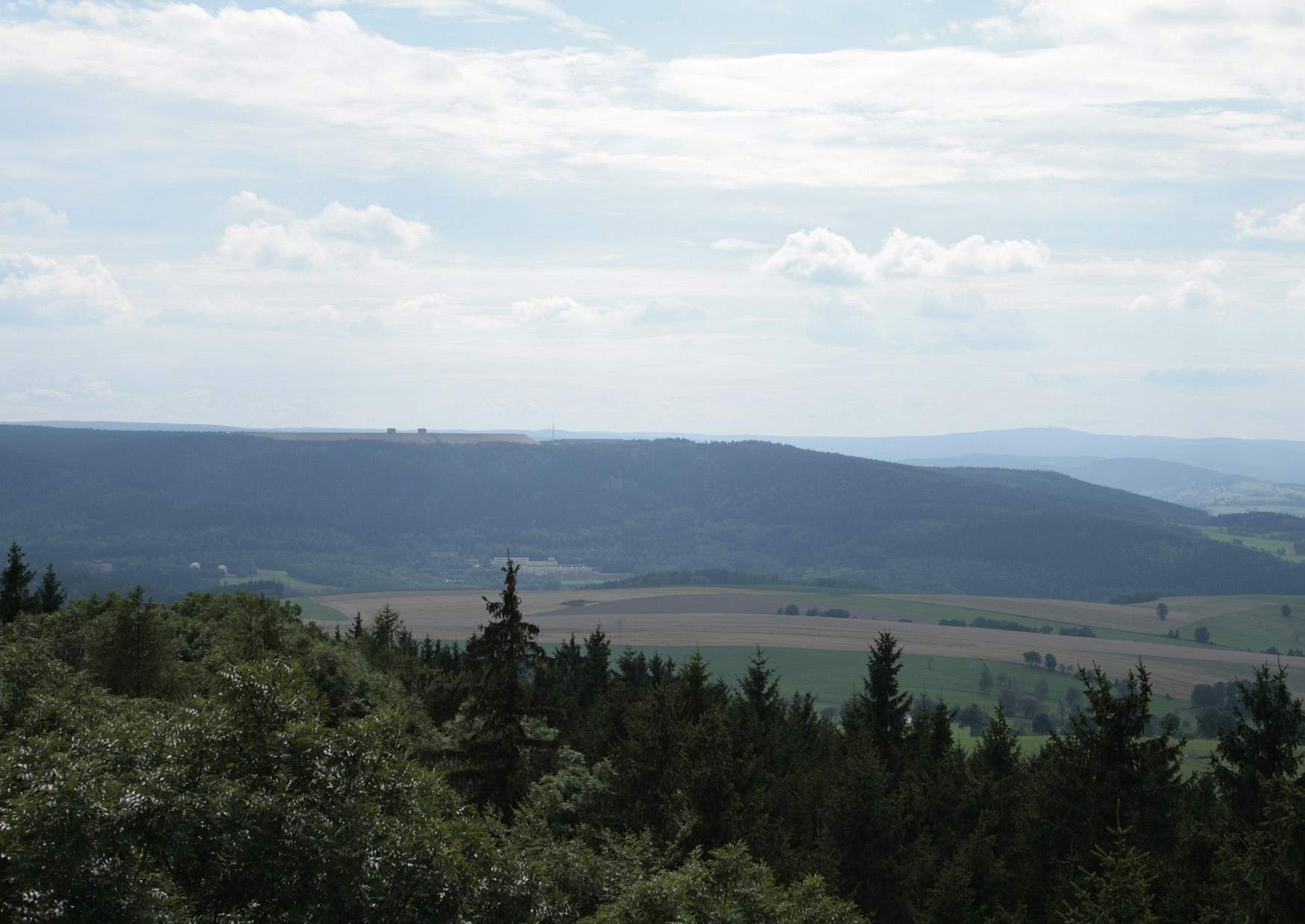 Der Scheibenberg bei der Bergstadt Scheibenberg - Pumpspeicherwerk Markersbach