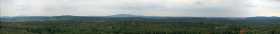 Panorama vom Aussichtsturm auf dem Haselberg