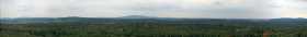 Panorama vom Aussichtsturm auf dem Haselberg
