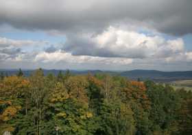 Schwedenstein der Blick vom Aussichtsturm nach Norden