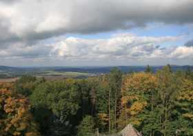 Schwedenstein der Blick vom Aussichtsturm nach Nordwesten