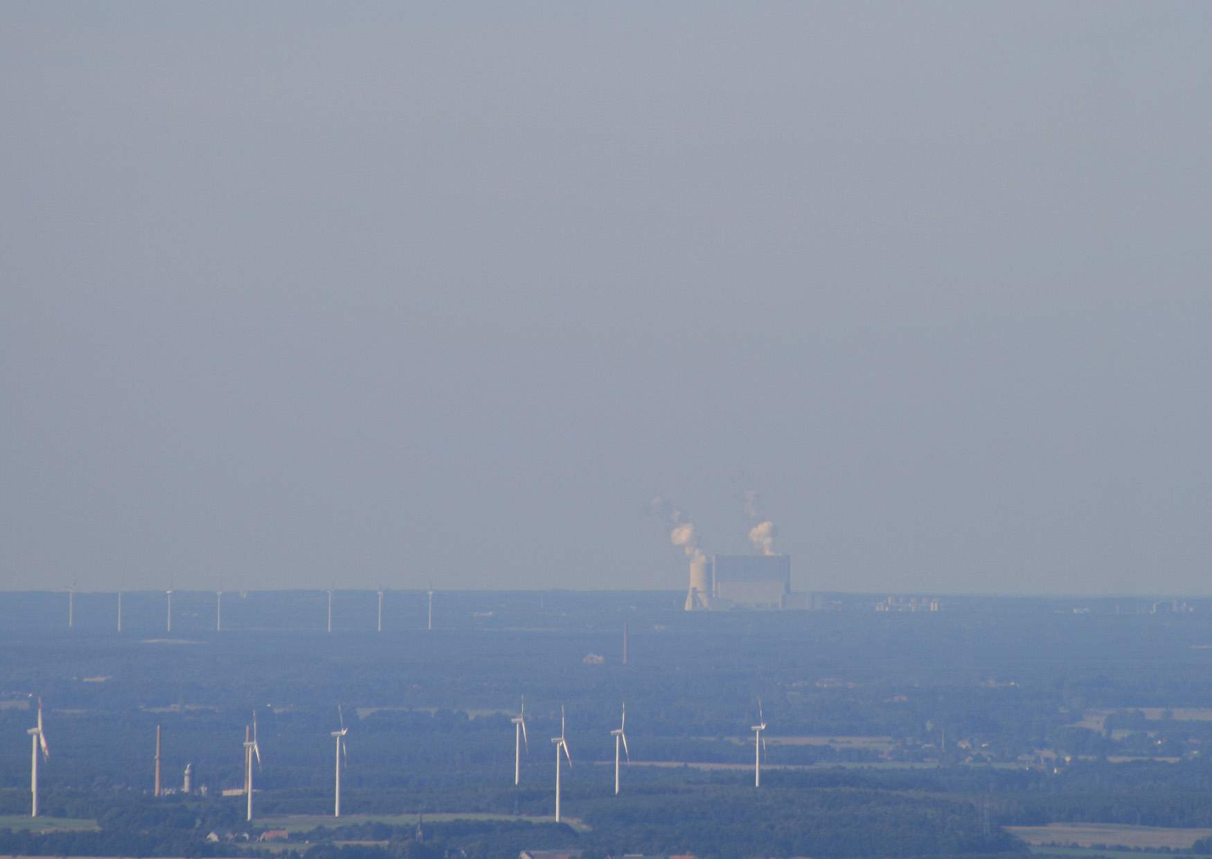 Kraftwerk Schwarze Pumpe vom König-Johann-Turm