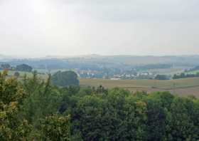 Der Blick von der Götzinger Höhe auf Polenz