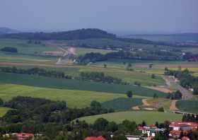 Der Blick vom Aussichtsturm auf dem Ungerberg Richtung Norden