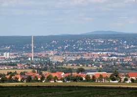 Babisnauer Pappel der Blick über Dresden Richtung Keulenberg