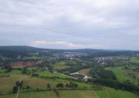 Der Blick vom Luisenturm auf Altenberg