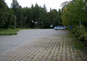 Parkplatz in Geising für Wanderung auf die Kohlhaukuppe