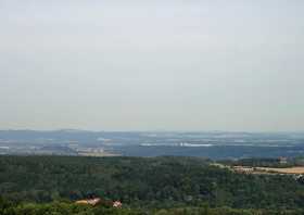 Der Ausblick vom Bismarckturm Berggießhübel nach Pirna