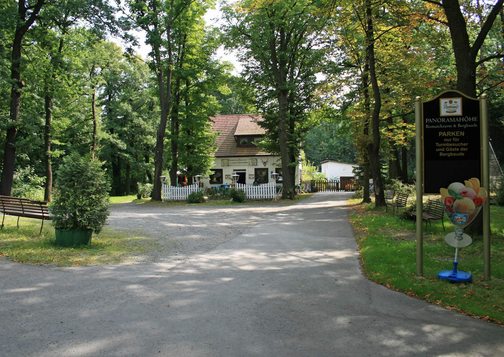 Die Bergbaude auf der Panoramahöhe bei Berggießhübel