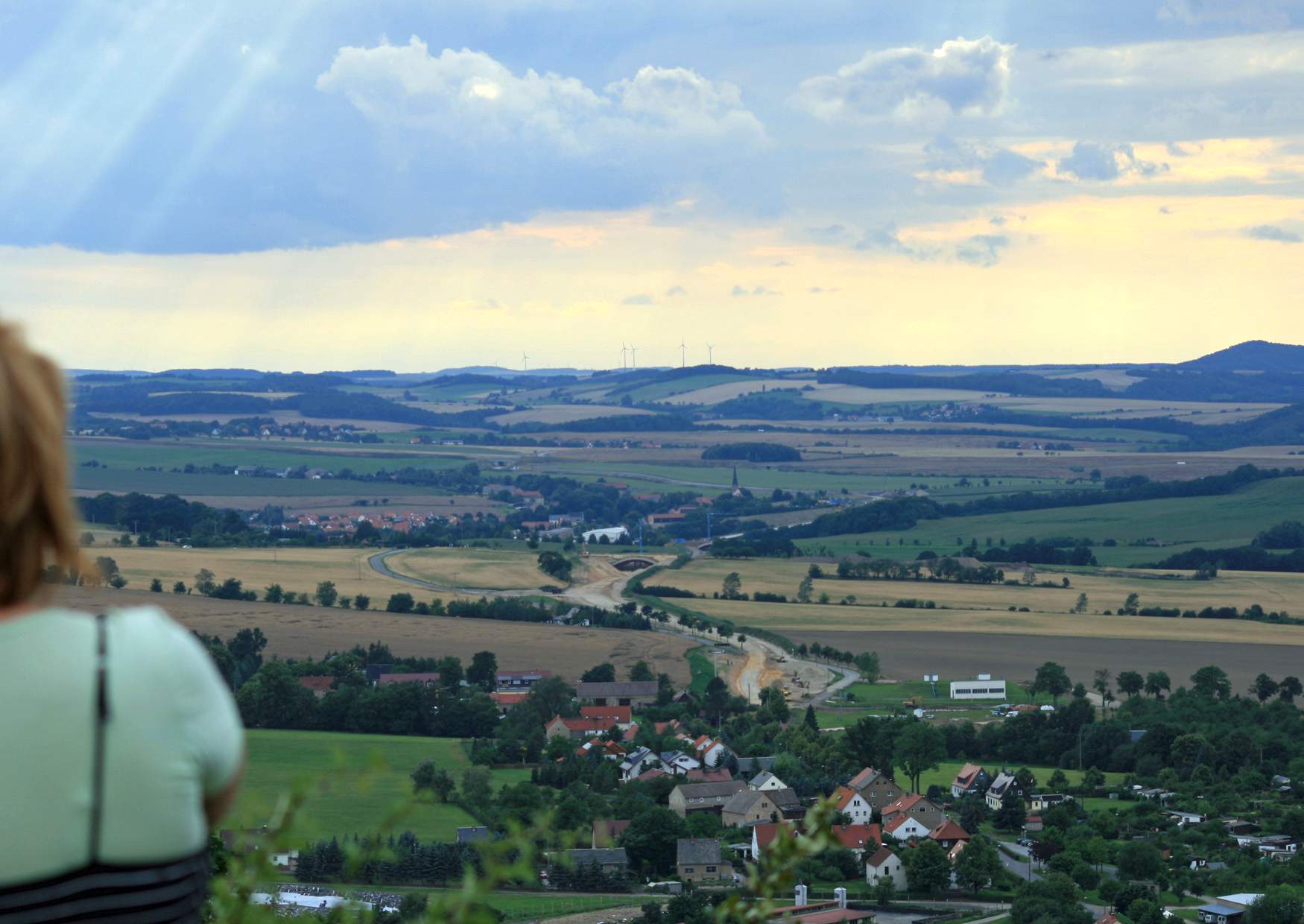 Cottaer Spitzberg der Blick nach Westen