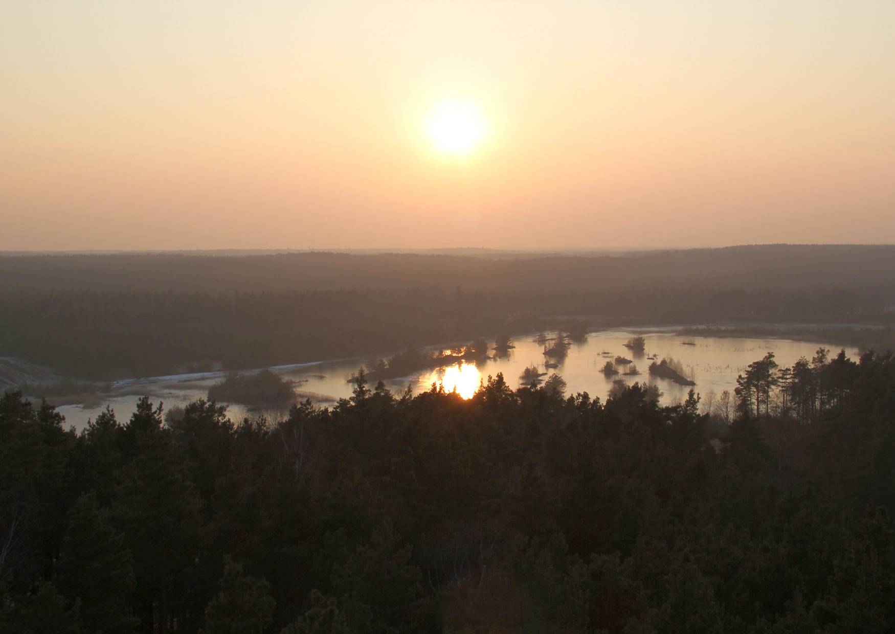 Sonnenuntergang in der Buckschen Schweiz