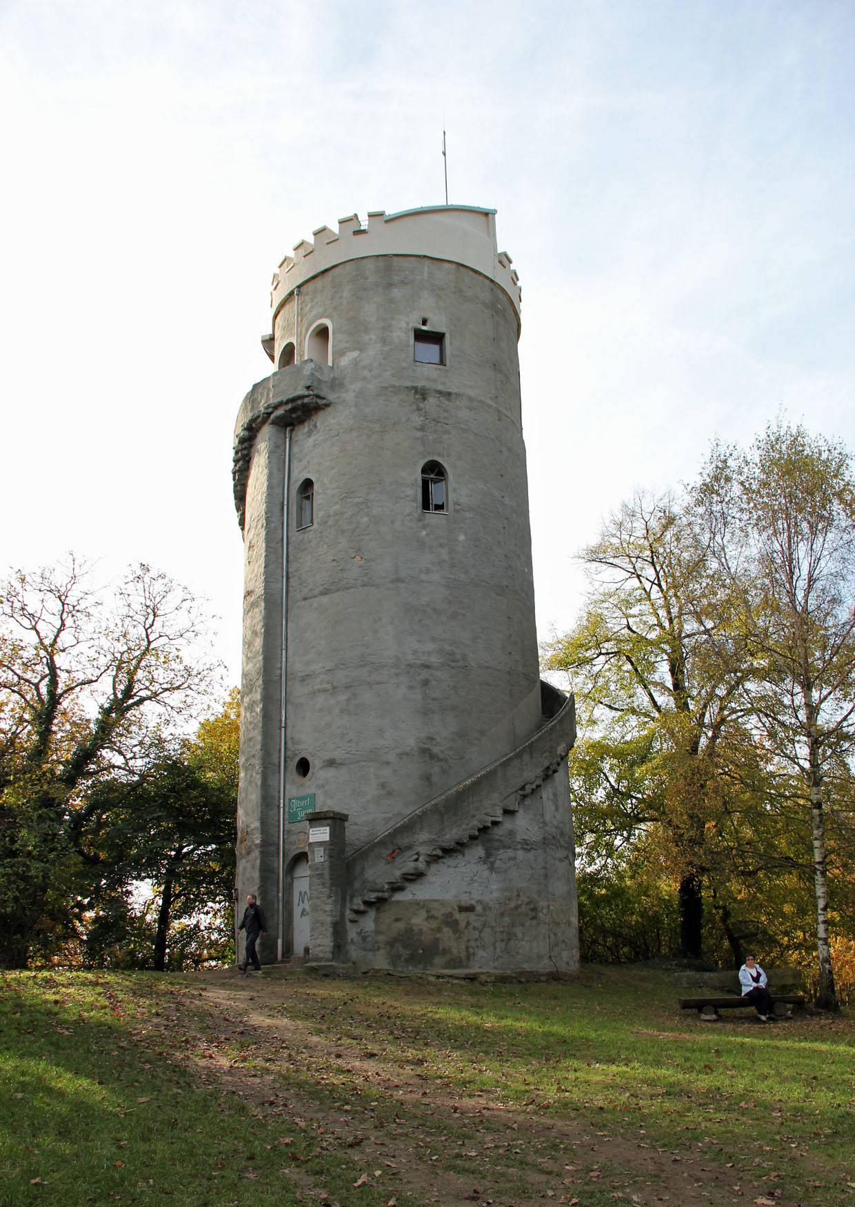 Albertturm auf dem Collmberg mit neuer Krone