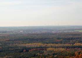 Blick vom Aussichtsturm auf Wermsdorf