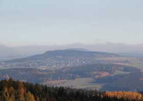 Der Blick vom König-Albert-Turm auf dem Spiegelwald - Scheibenberg, Bärenstein
