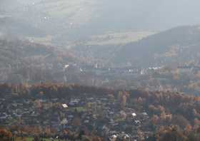 Der Blick vom König-Albert-Turm auf dem Spiegelwald - Burg Schwarzenberg