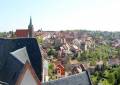 Blick vom Bergfried der Burg Mildenstein auf Leisnig