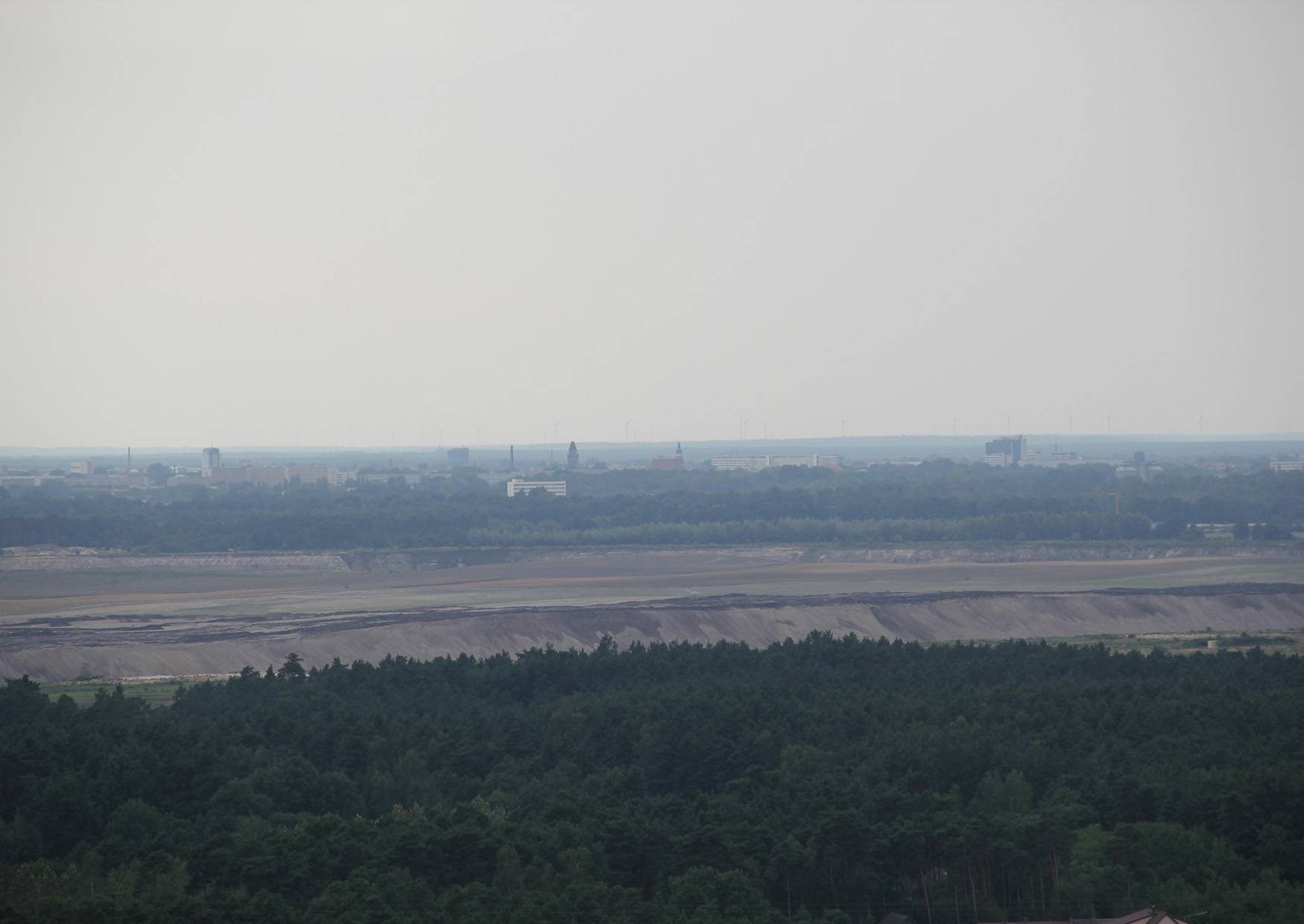 Erlebnispark Teichland Blick auf Cottbus