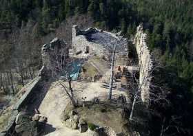 Oybin Ruine Burg Kloster