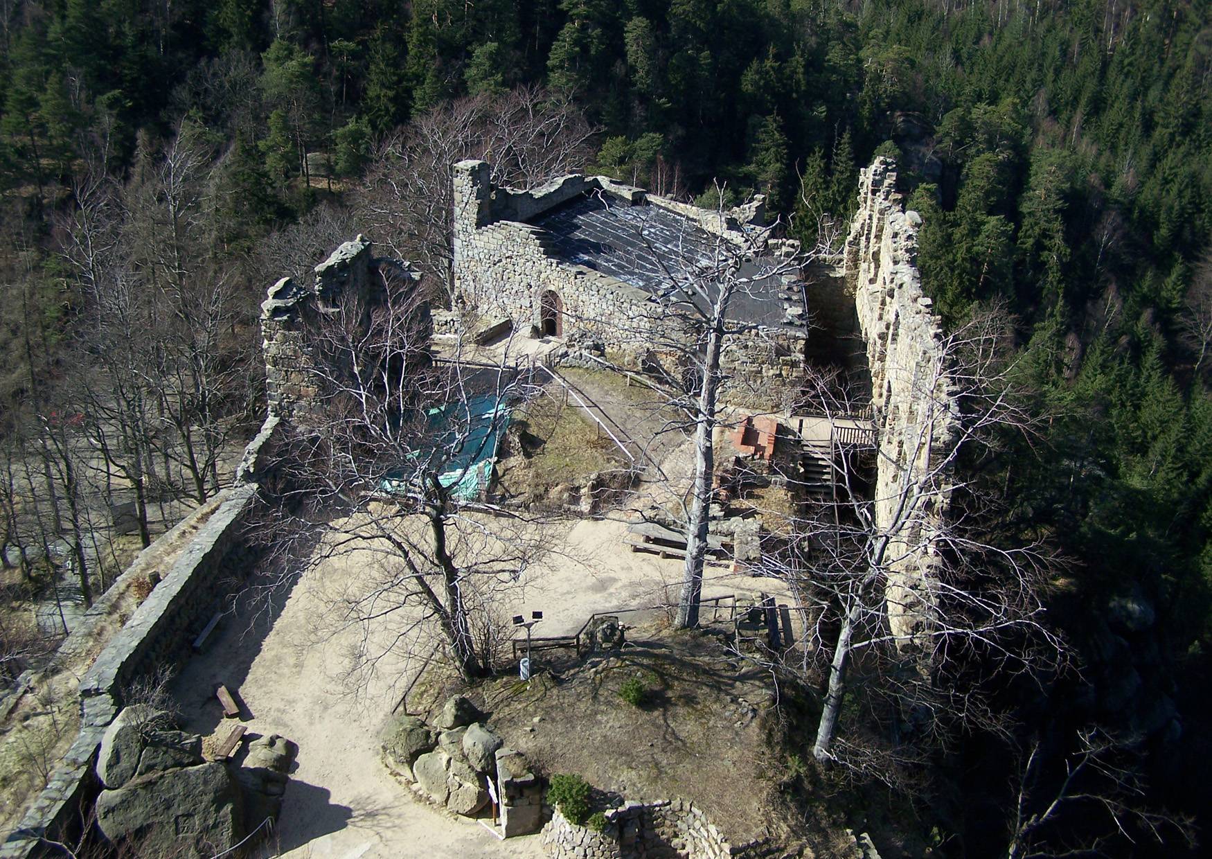 Oybin Ruine Burg Kloster