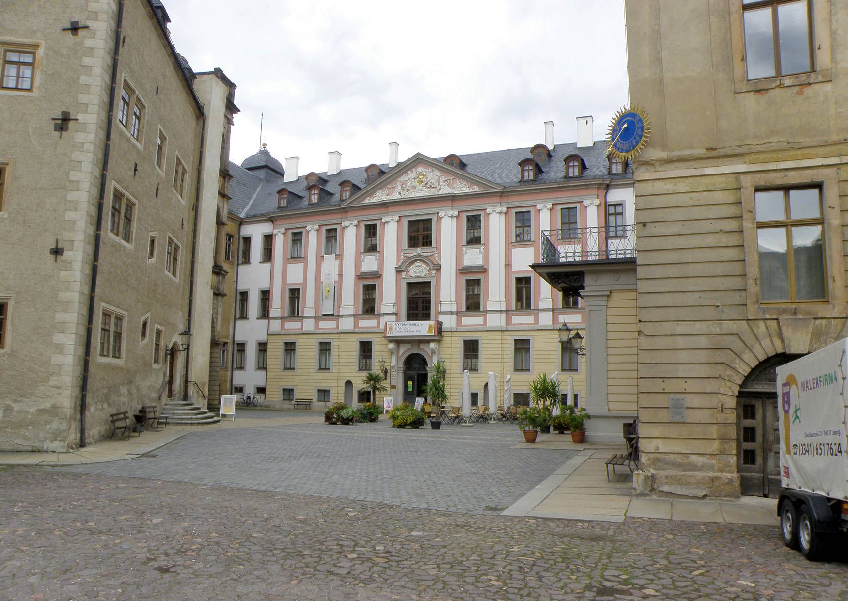 Schloss Altenburg der innen Hof.