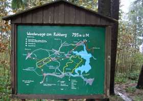 Wanderwege am Kuhberg im Erzgebirge