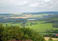 Schwartenberg Blick auf die Talsperre Rauschenbach im Erzgebirge