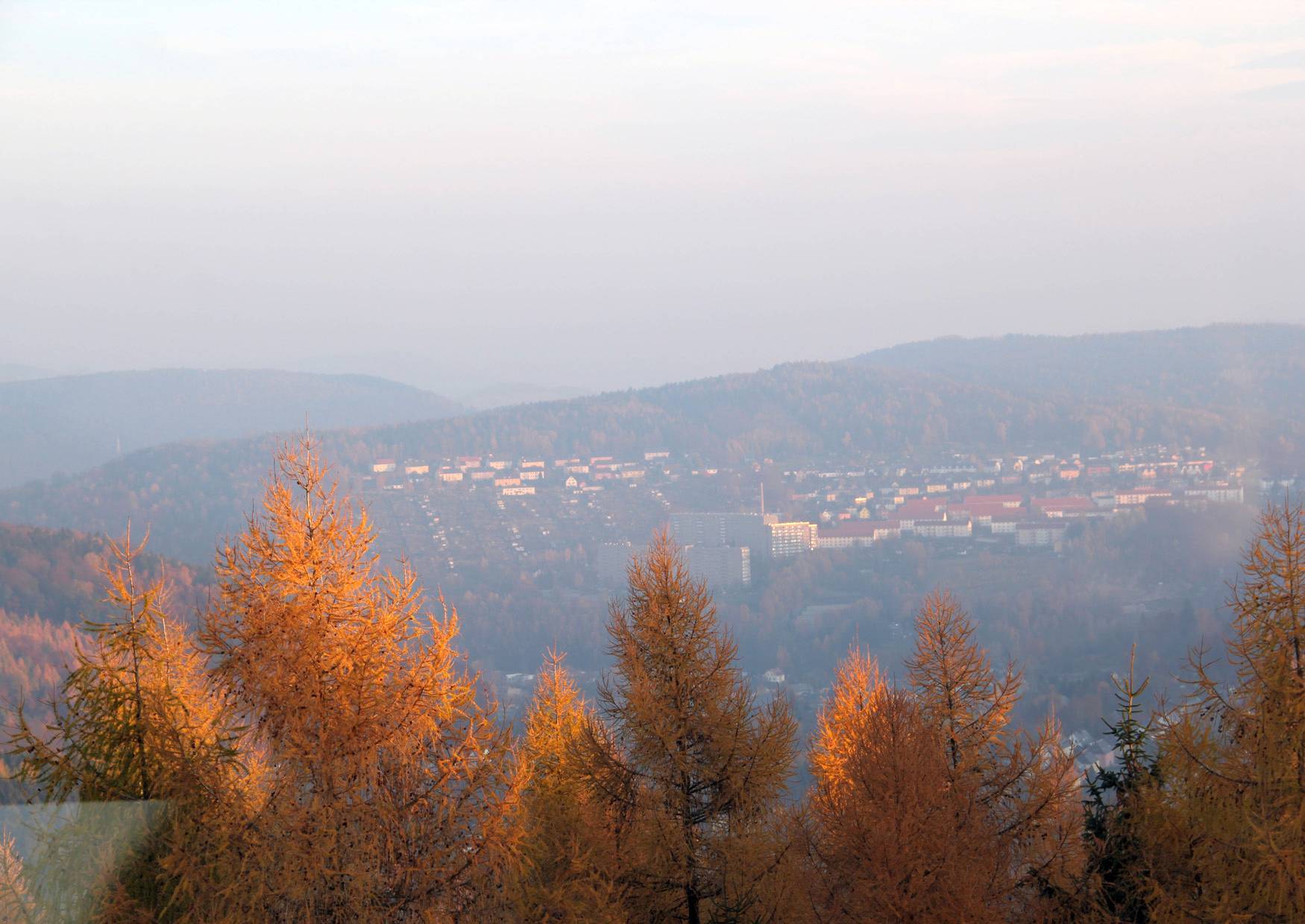 Der Blick vom Köhlerturm auf dem Gleesberg