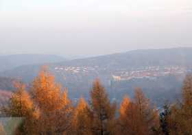 Der Blick vom Köhlerturm auf dem Gleesberg