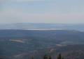 Blick vom Fichtelberg auf das Oberbecken in Markersbach