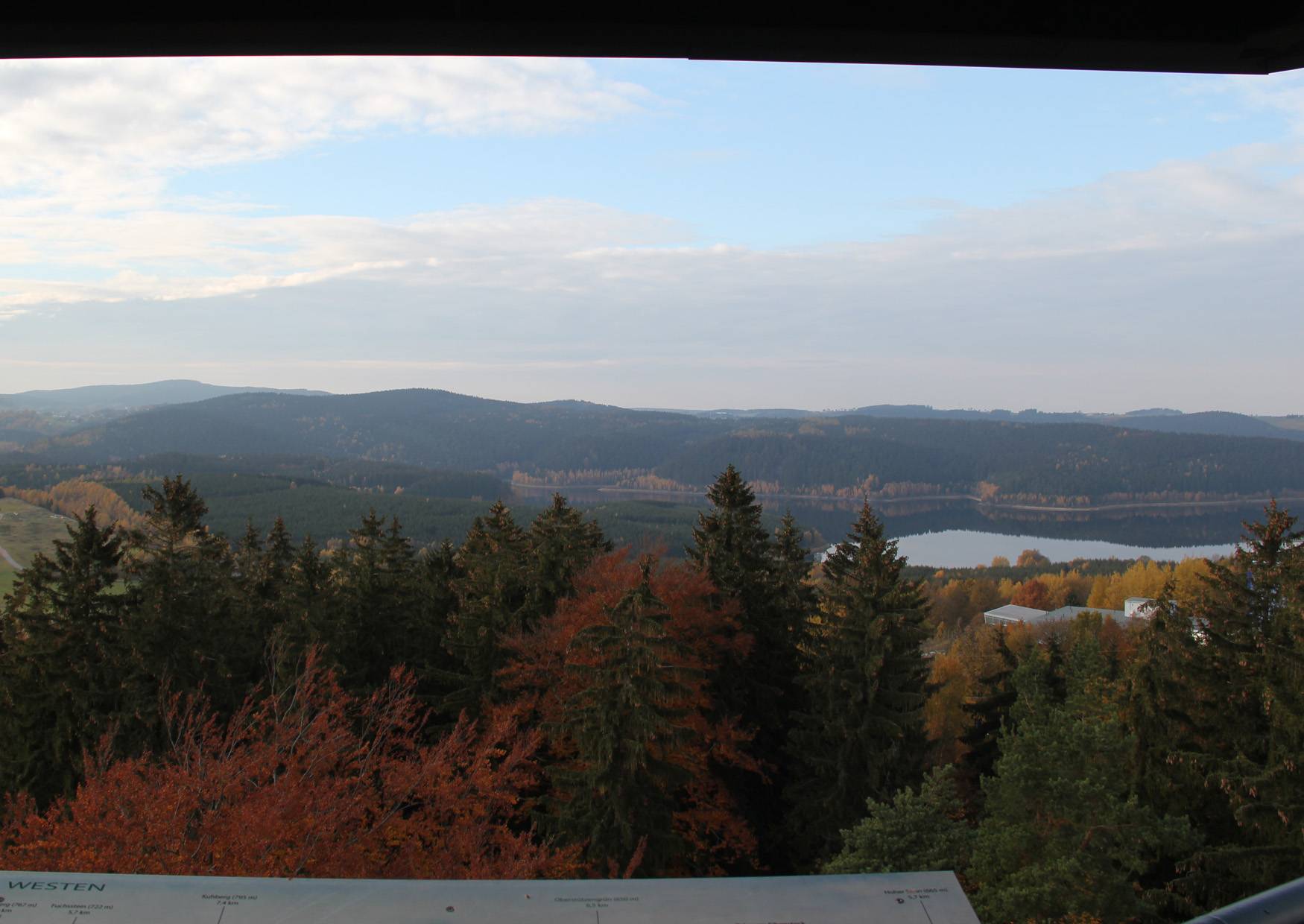 Der 'Glück auf' Turm in Eibenstock - Talsperrenblick