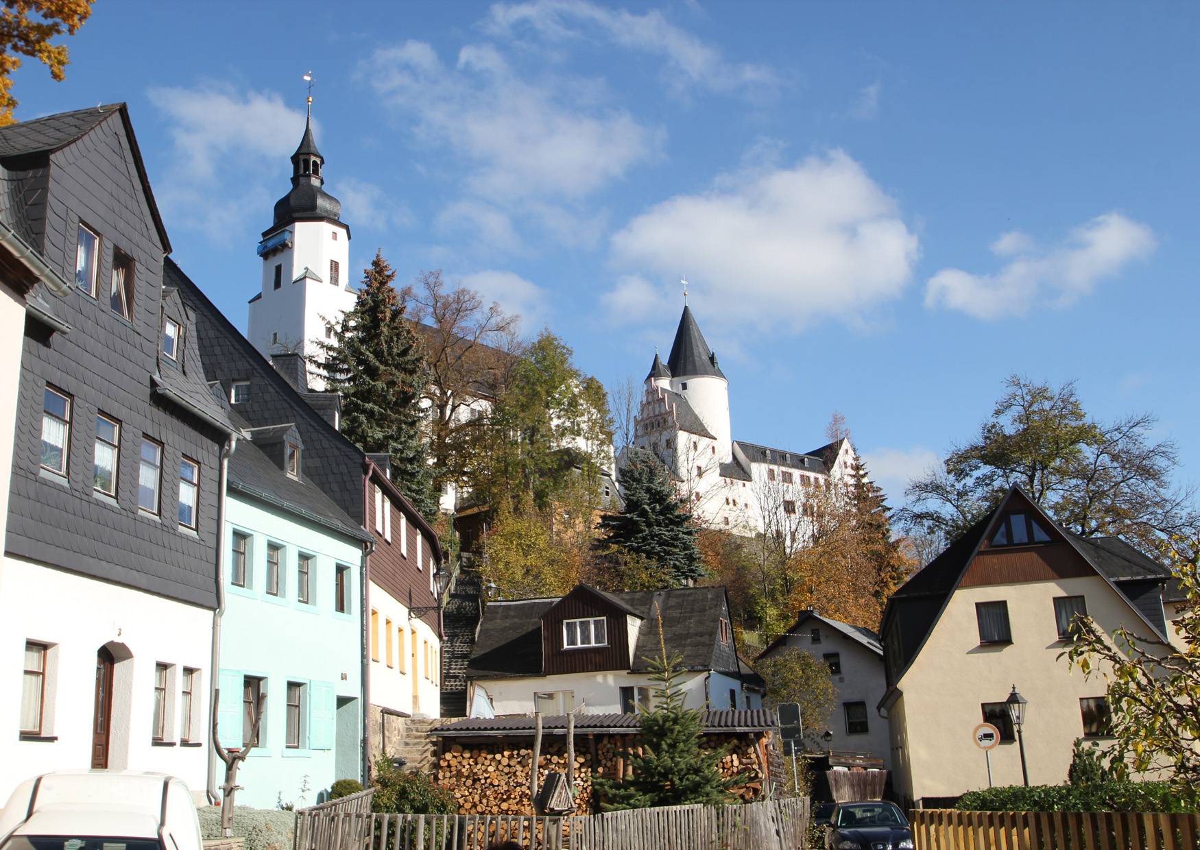 Schloss Schwarzenberg aus der Altstadt