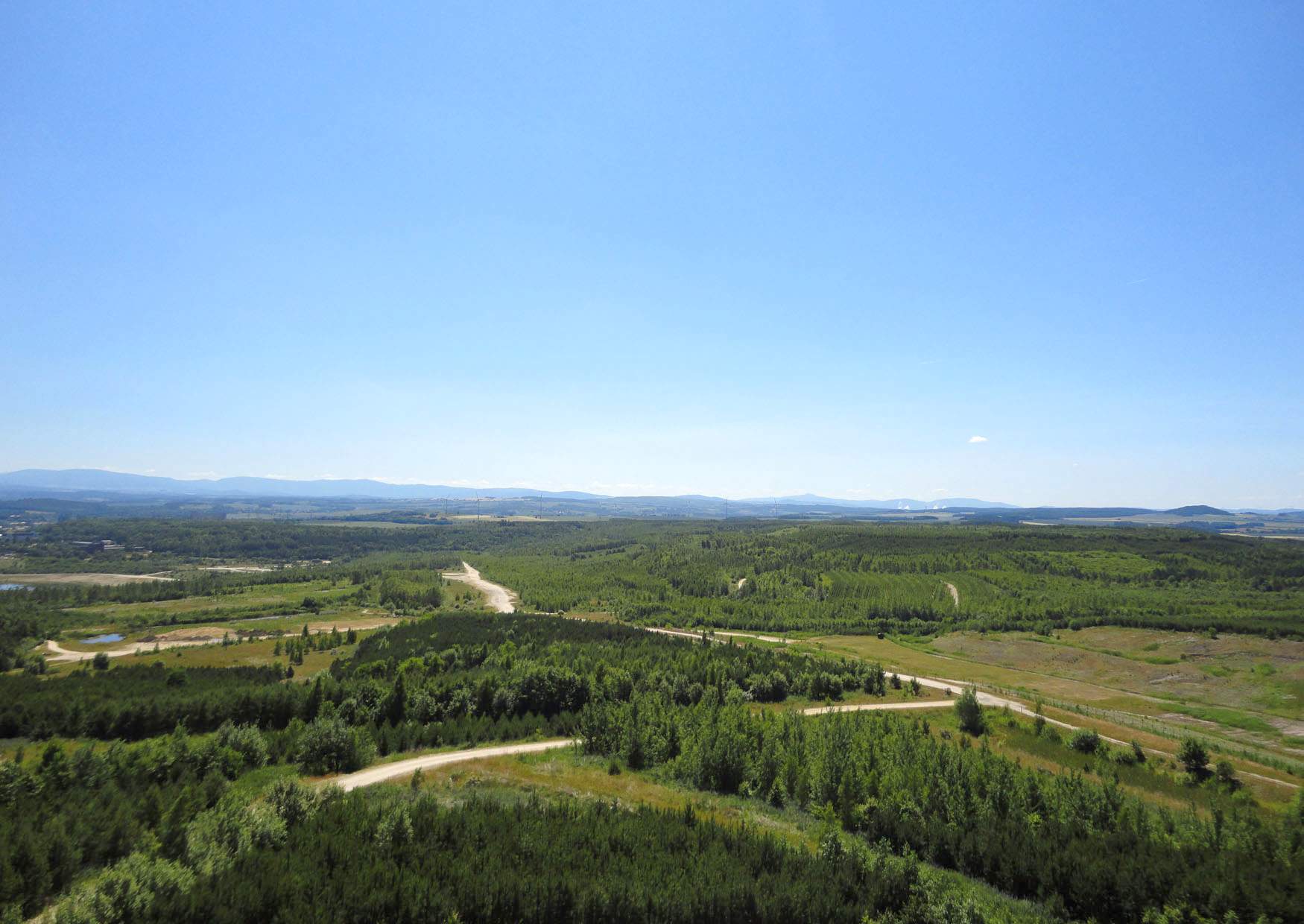 Landschaft am Berzdorfer See bei Görlitz