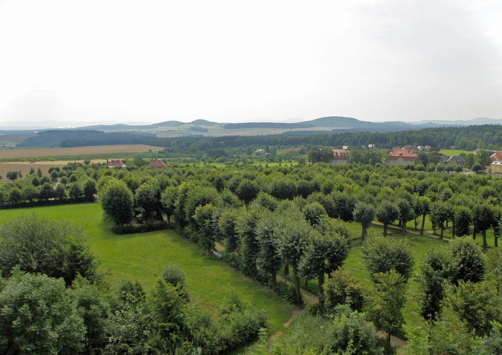 Herrnhut Altan der Blick ins Tschechische