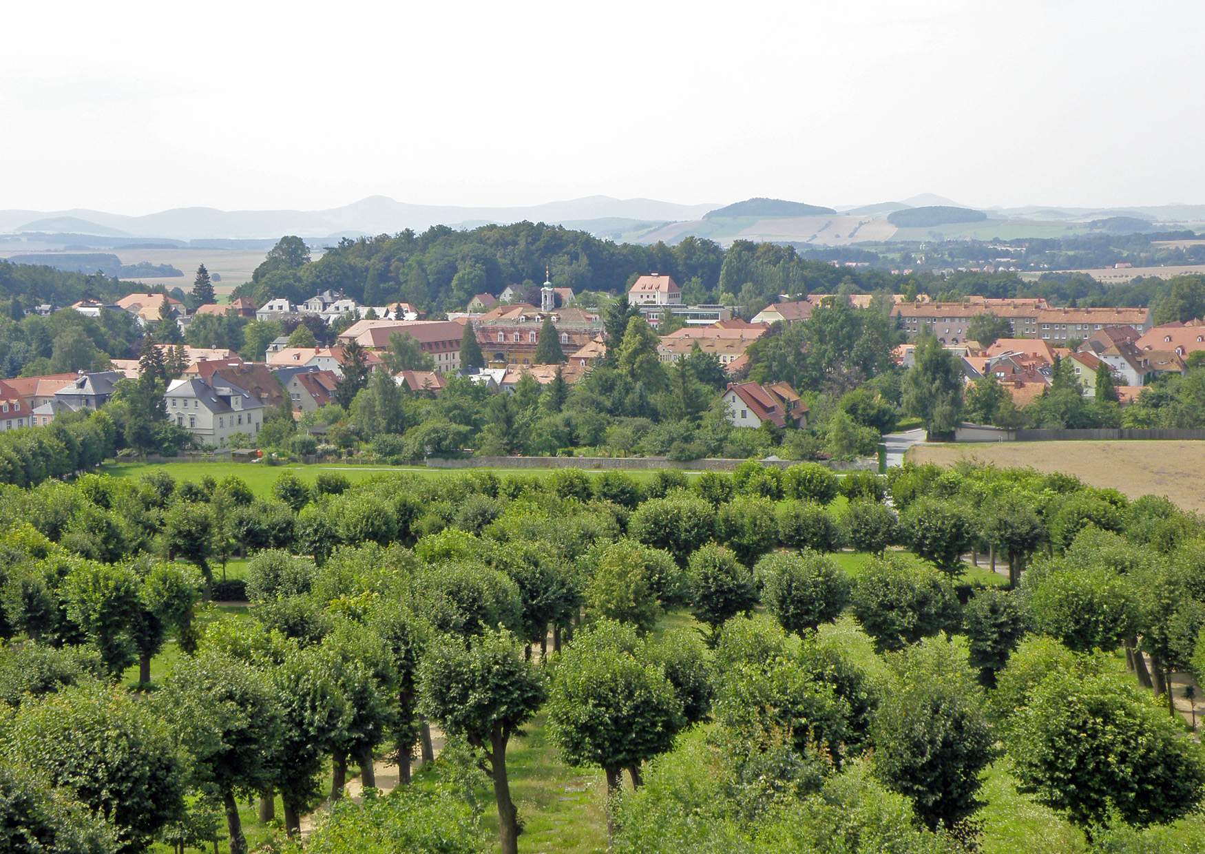 Der Blick auf Herrnhut